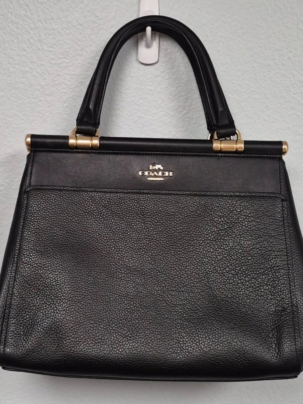 COACH BLACK GRACE SATCHEL - Strap Missing